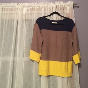 Color-blocked sweater